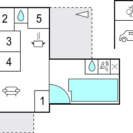 Dom wakacyjny Cozy In Glesborg With Sauna Glesborg